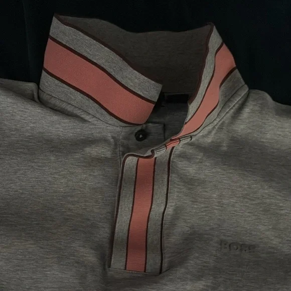 Boss Kids Gray Polo - Picture 3 of 4